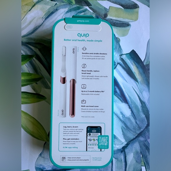 quip Sonic Electric Toothbrush Copper handle - NWT - Picture 2 of 5